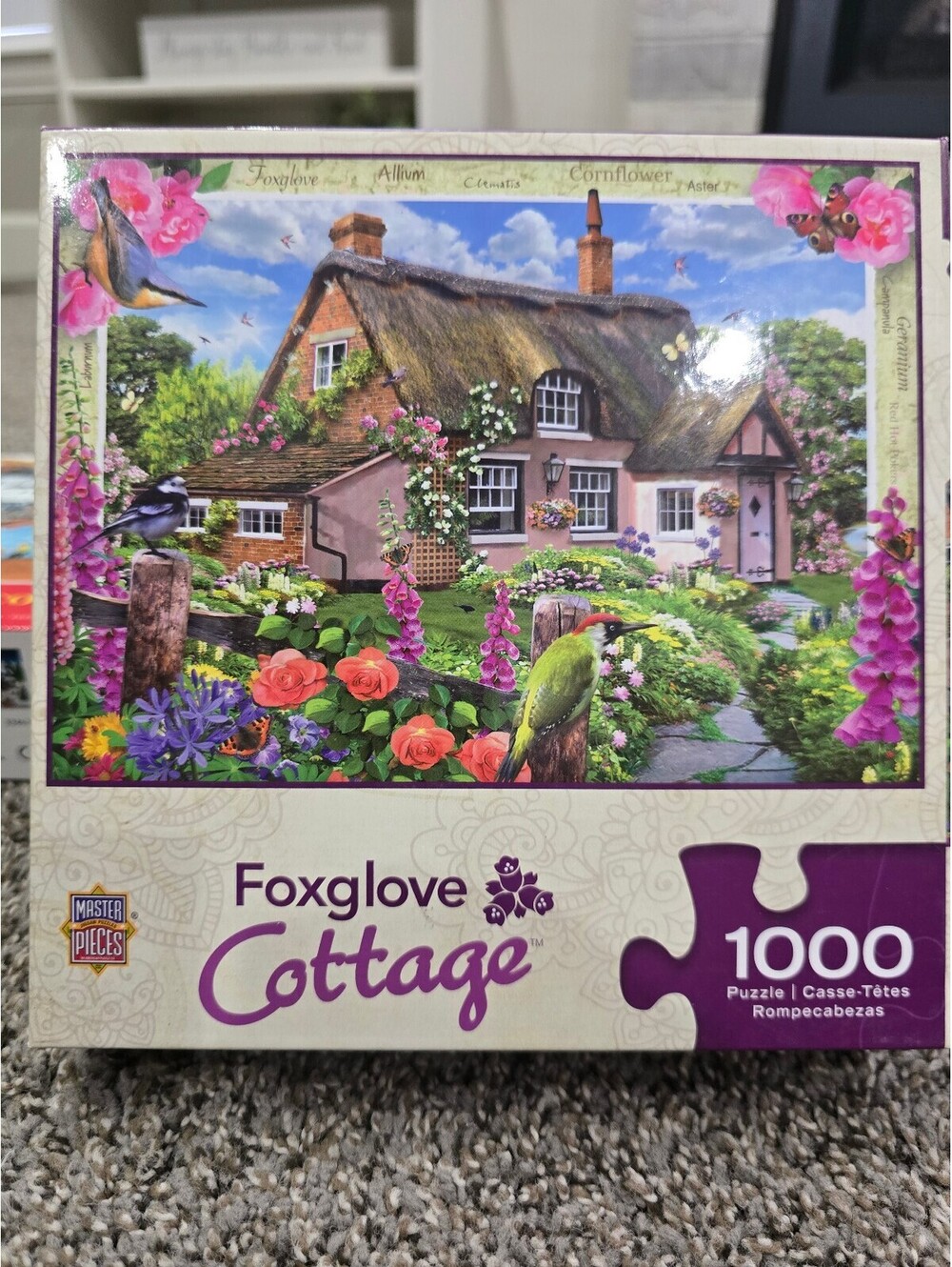 MasterPieces Foxglove Cottage 1000 Piece Jigsaw Puzzle by Howard Robinson